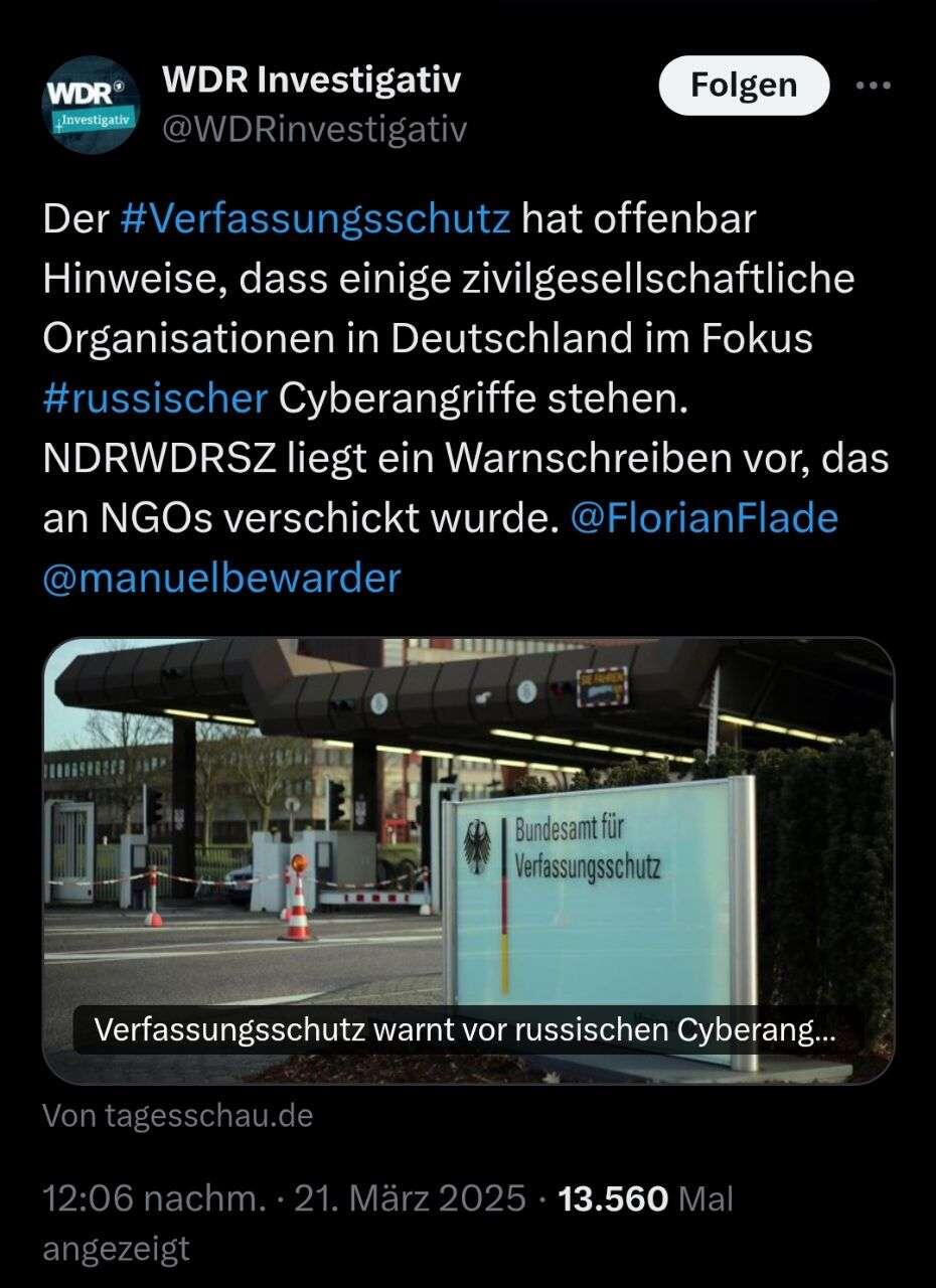 Wurde da evtl nur die Anfrage…