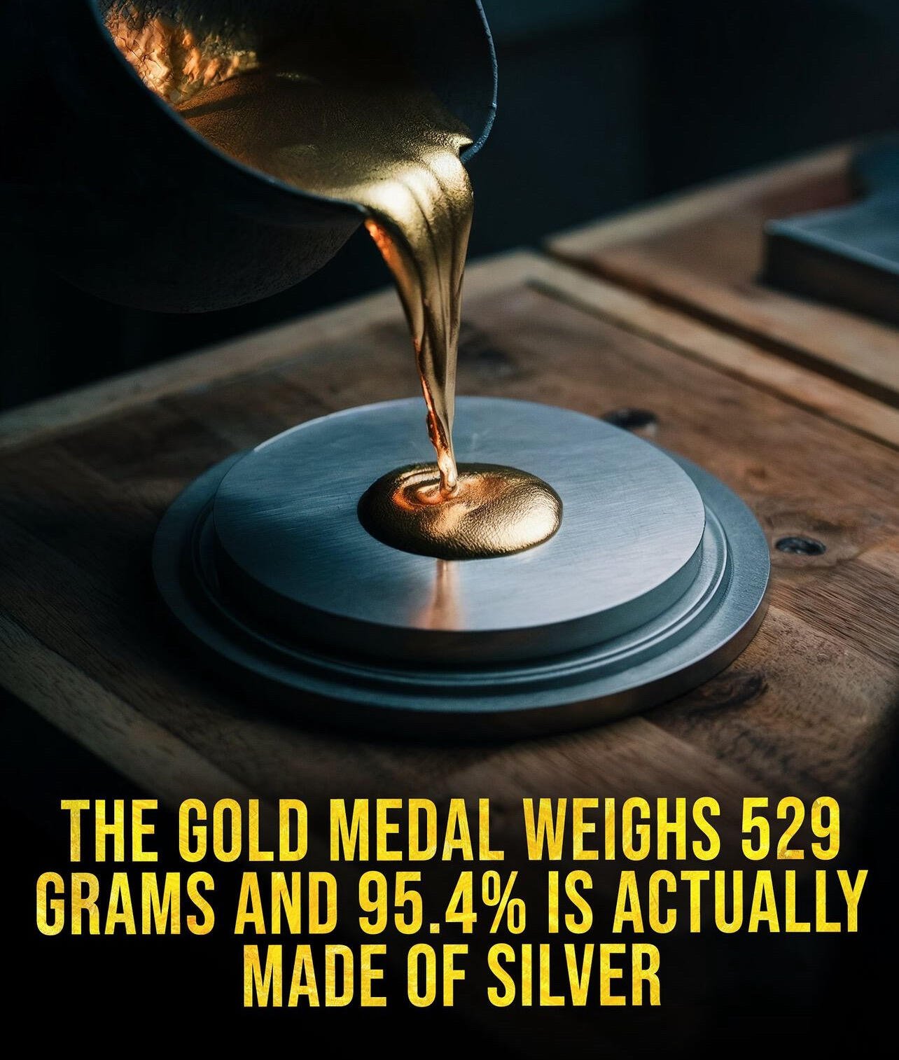 Even the Olympic „#Gold “ Medal is…