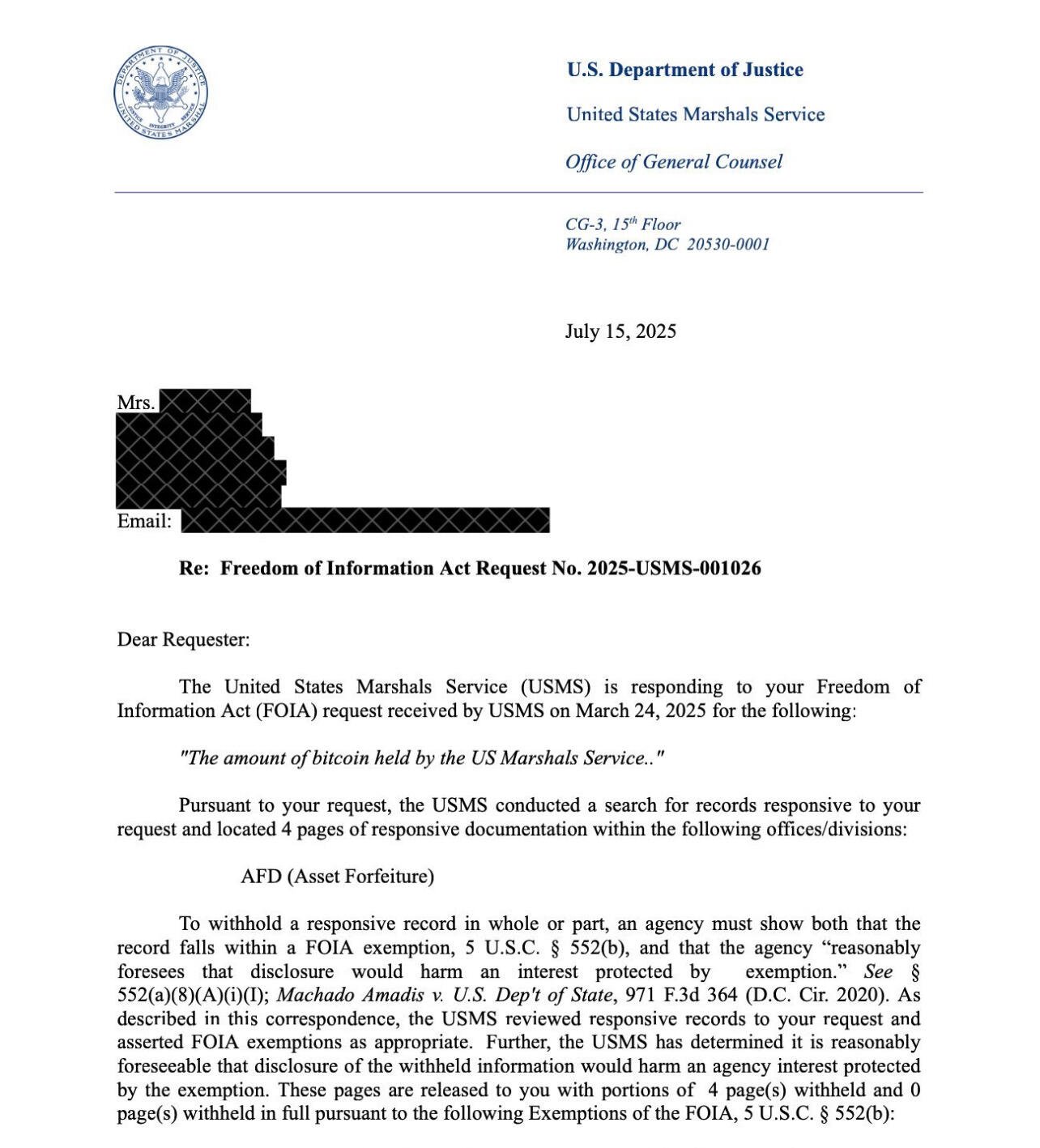 BREAKING: U.S. gov admits it…