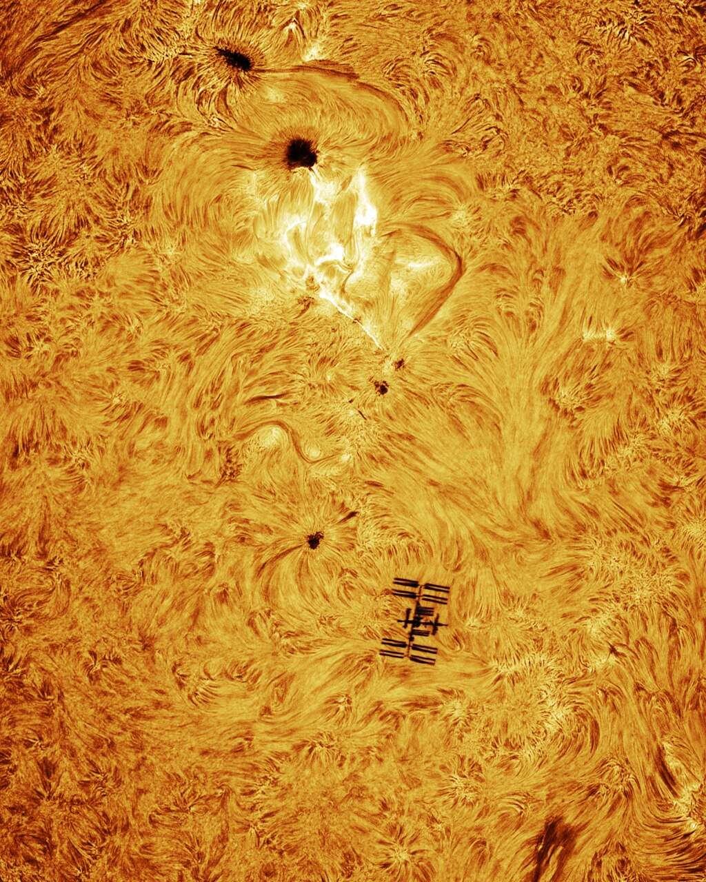 #ISS #Sun