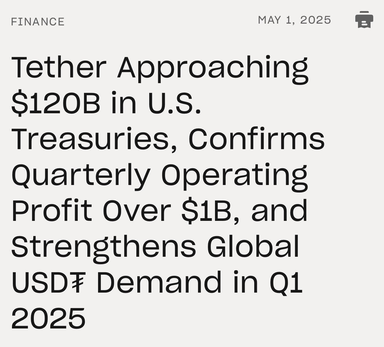Stable coin issuer TETHER becomes lifeline…