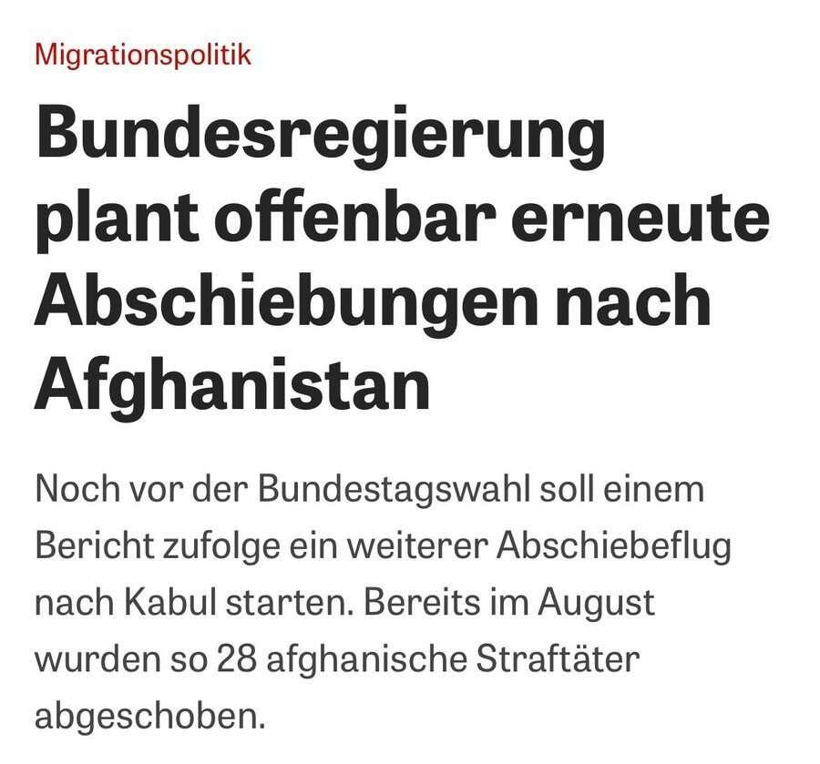 Wenn ein Abschiebeflug benötigt wird um…