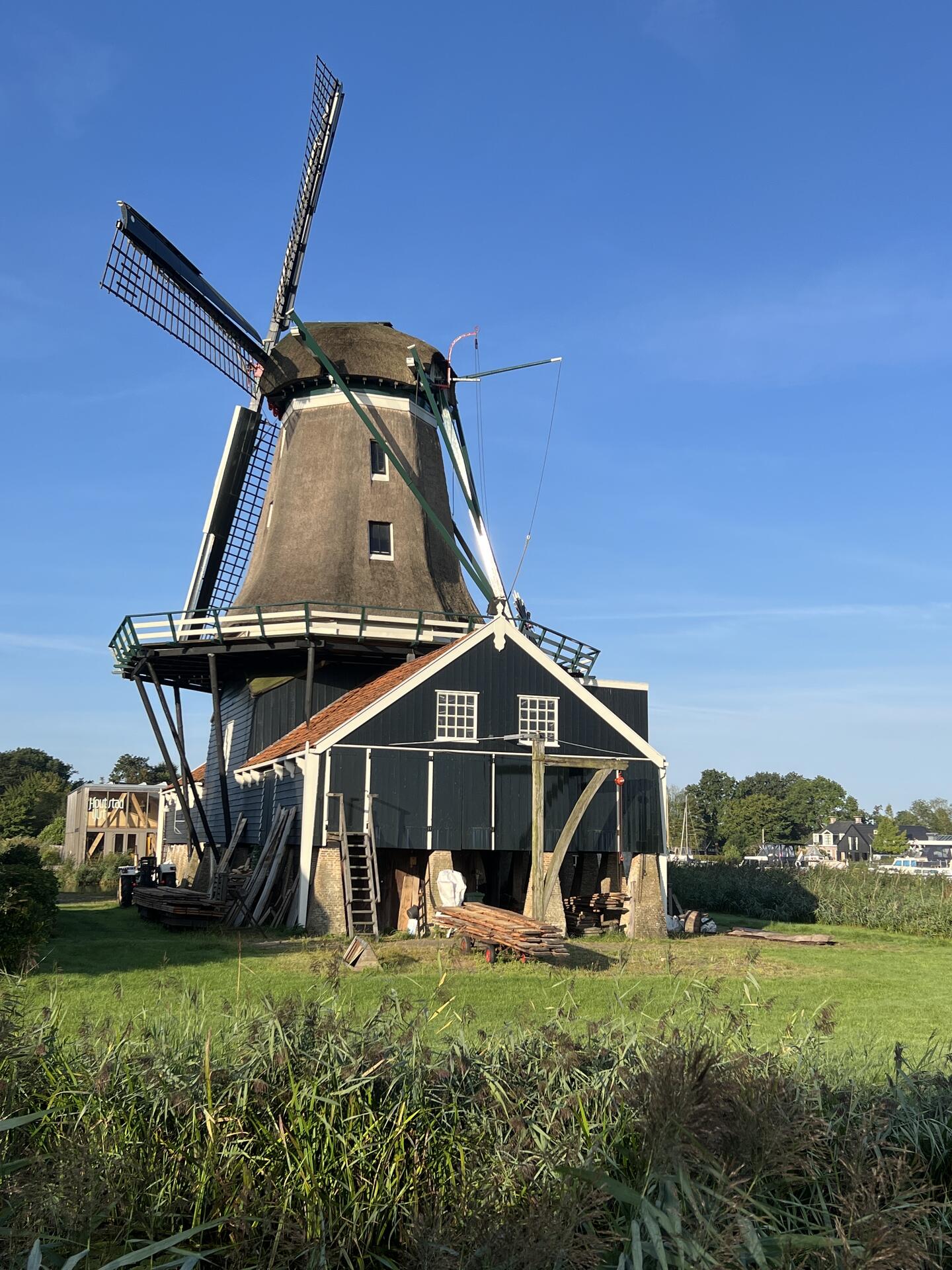 Windmill in IJlst (Drylts) the Netherlands…