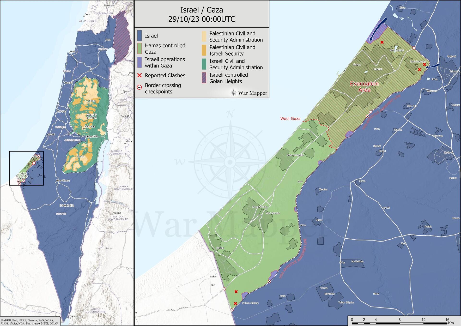 Preliminary #Gaza map update: