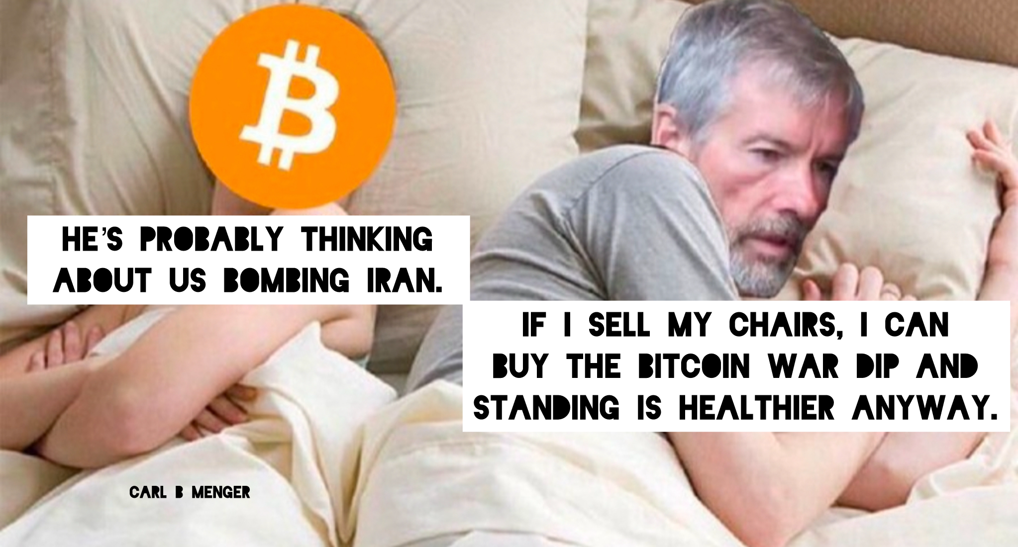 Standing is healthier anyway. #Bitcoin