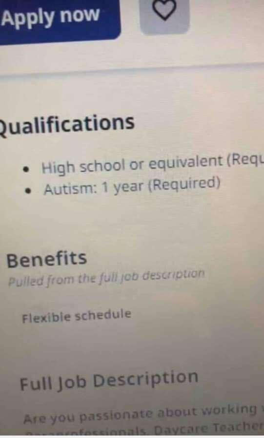 I finally found the job I…