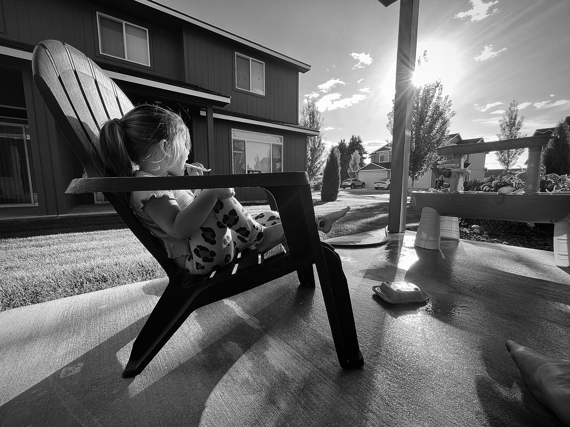 Popsicles and sunlight with her are…