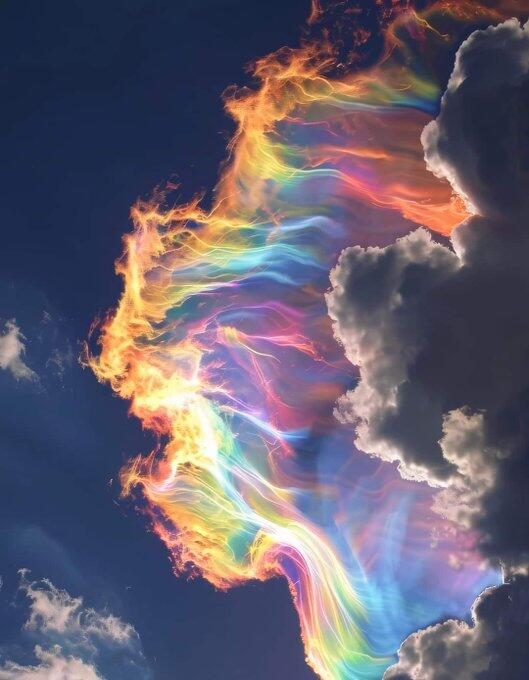 Rare circumhorizontal arc (also known as…