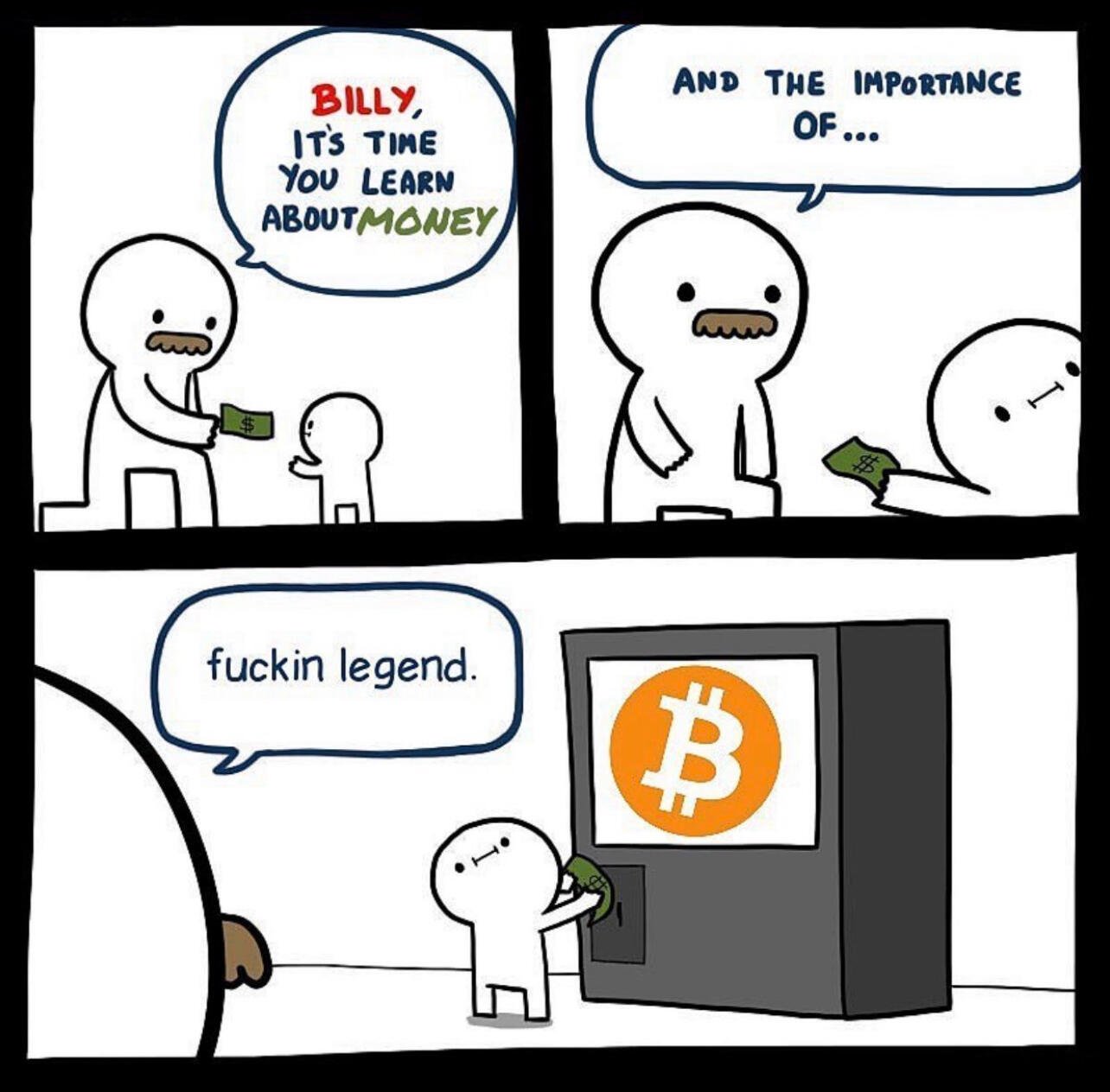 F•cking legend: ₿ more like #Bitcoin…