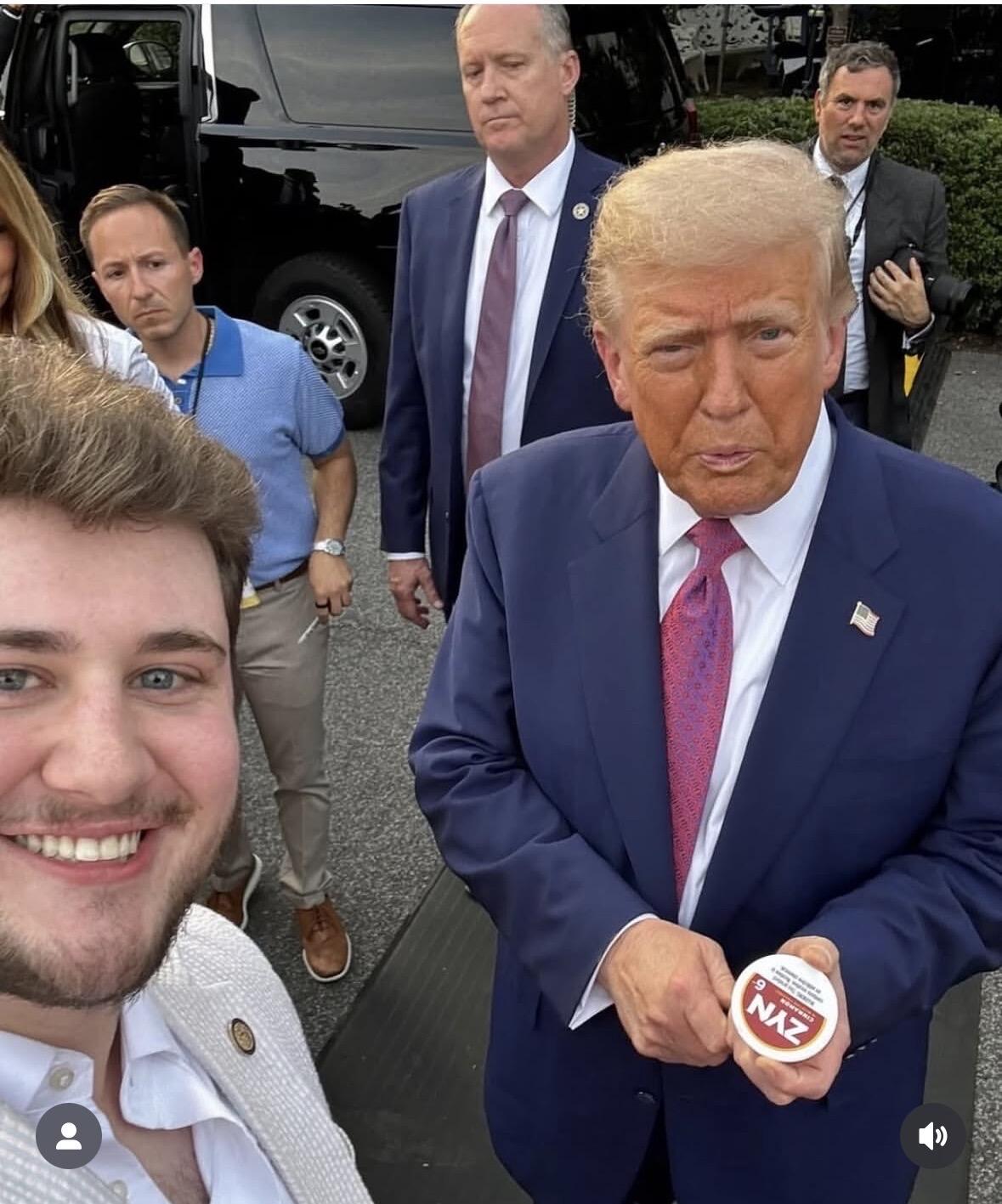 Trump Signs a pack of Zyns.