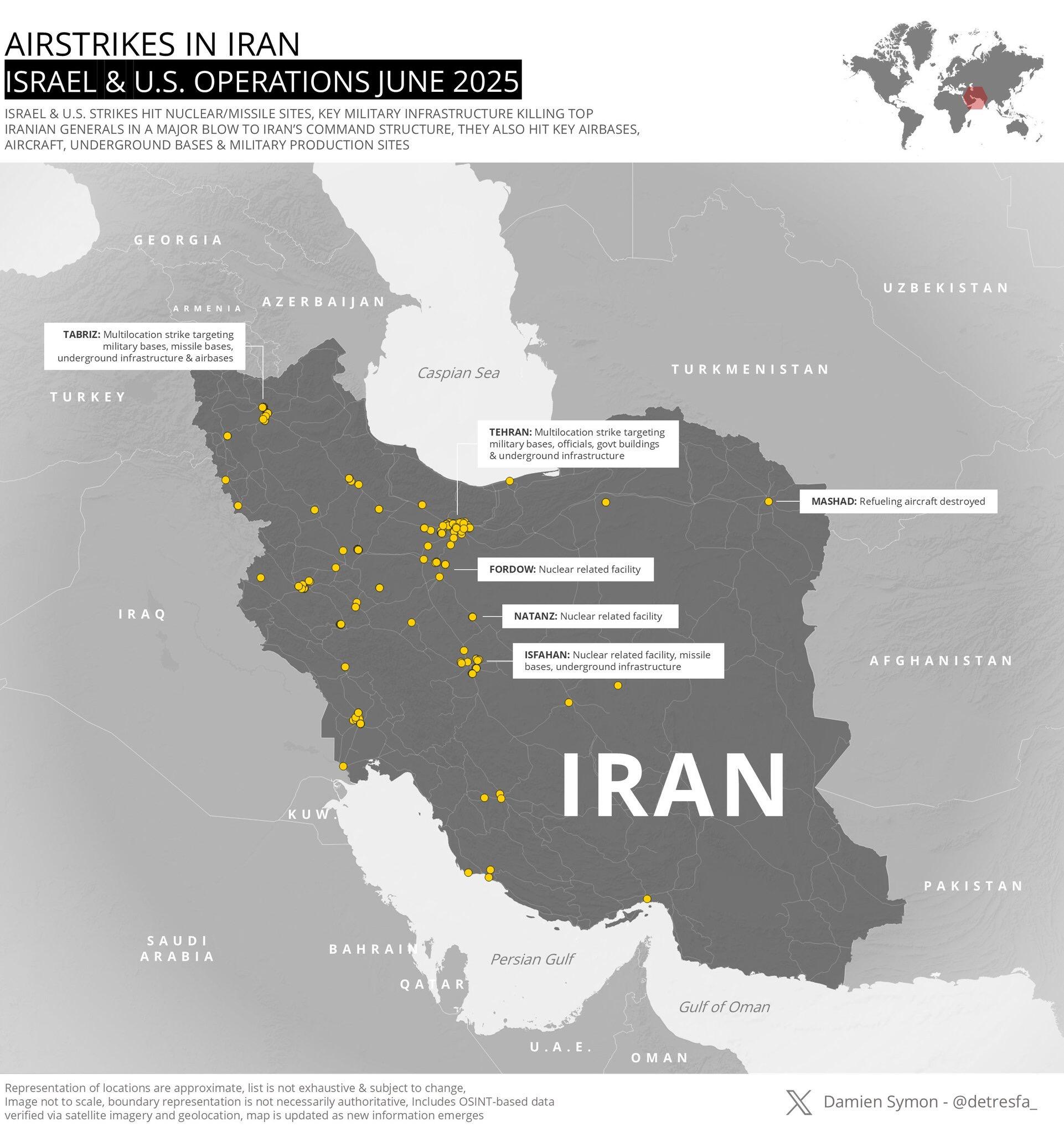 Only a small number of airstrikes…