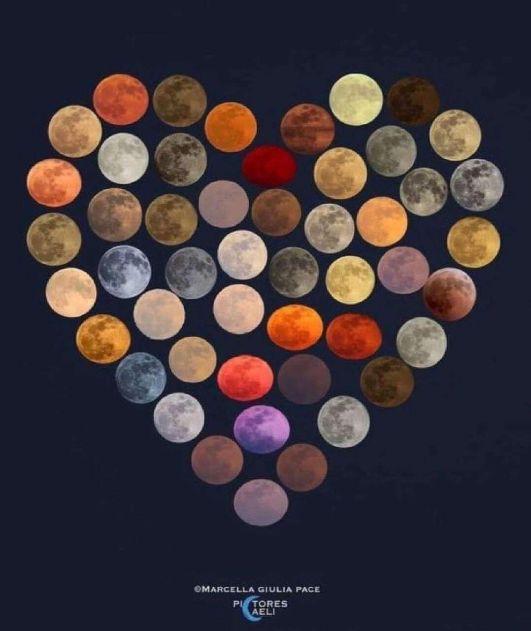 48 different colors of the moon.…