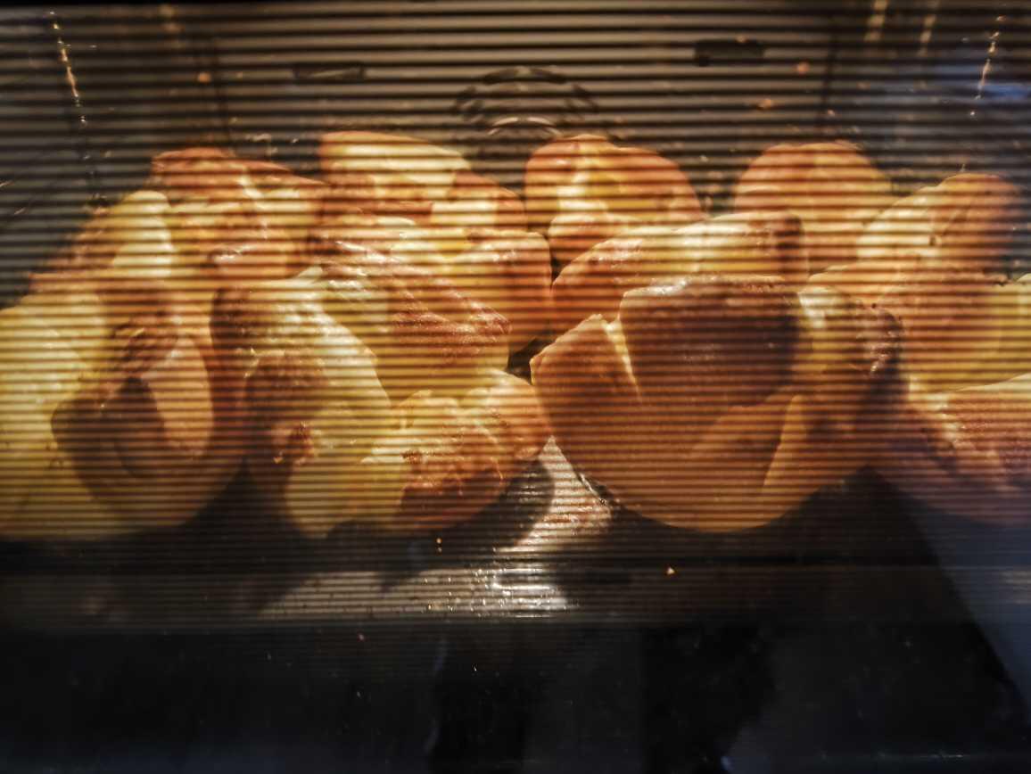 Tackling some homemade Yorkshire puddings with…