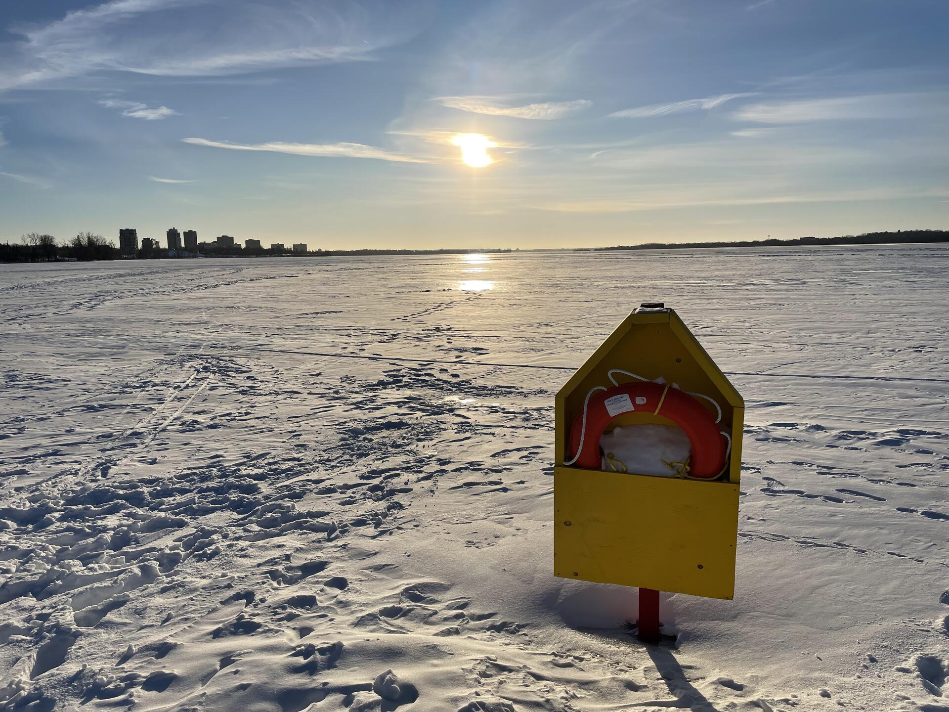 The beach is a bit cold…