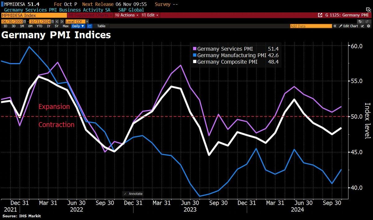 Germany's business downturn showed signs…