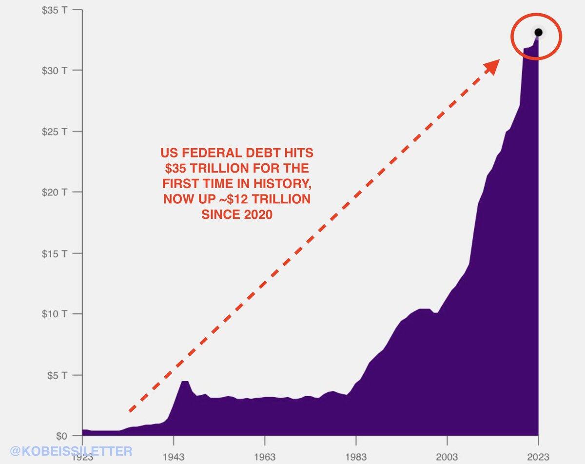 🚨 The U.S. federal public debt…