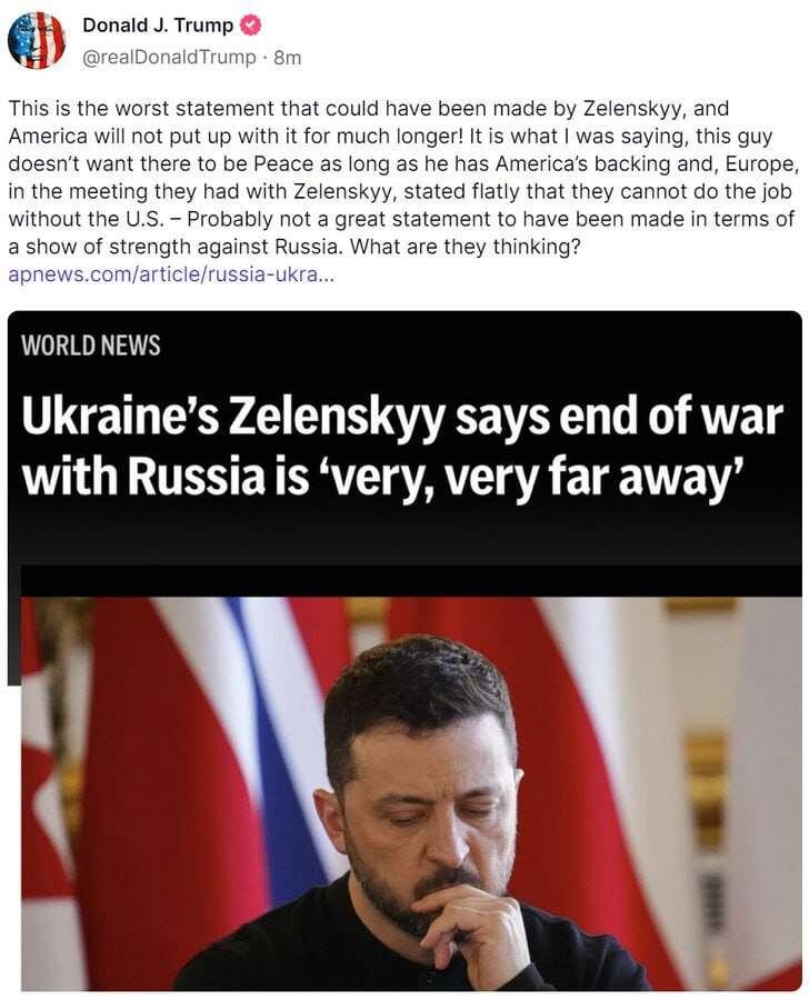 Zelenskyy is always talk about war…