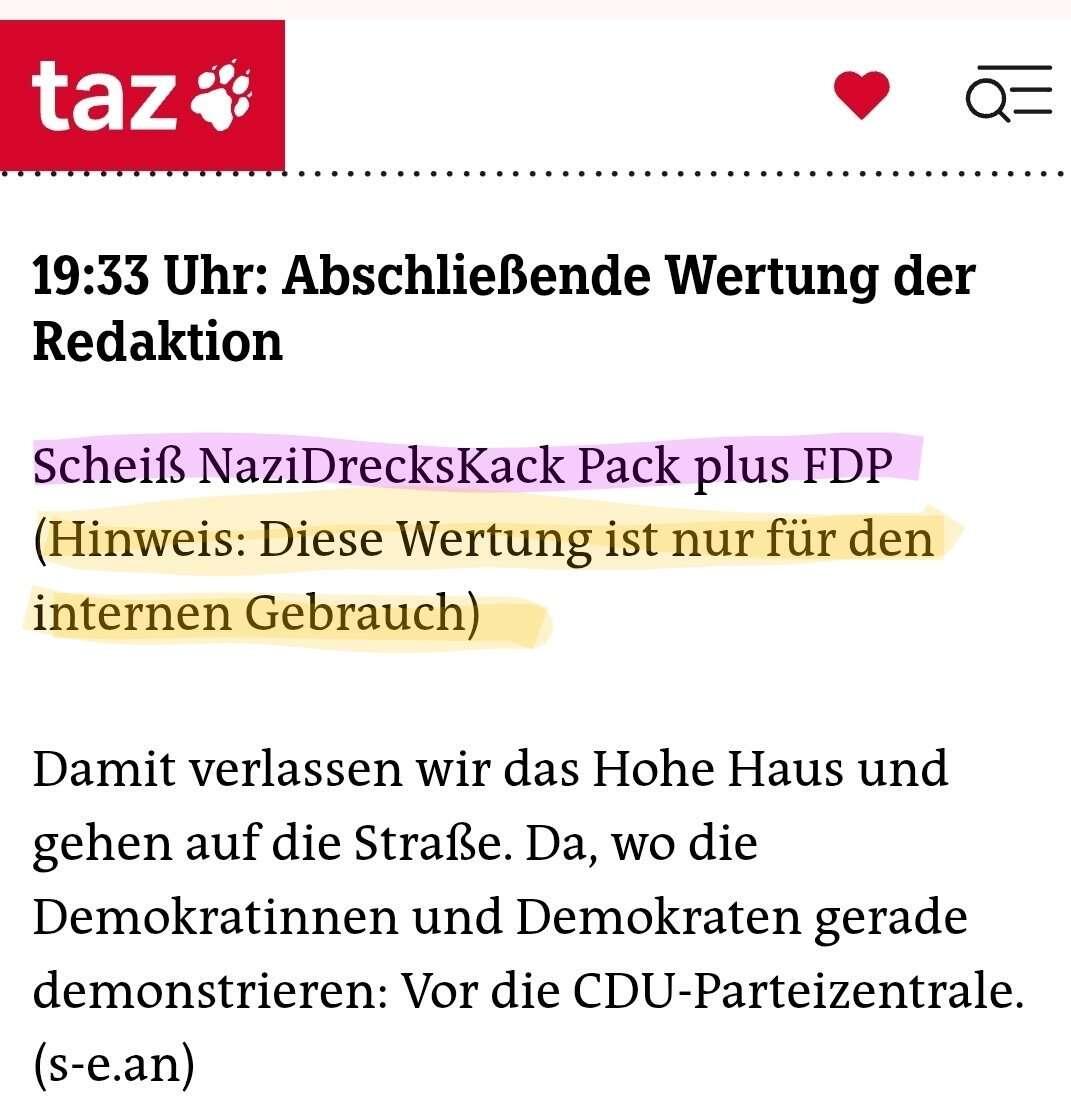 Schön das die #taz auch mal…