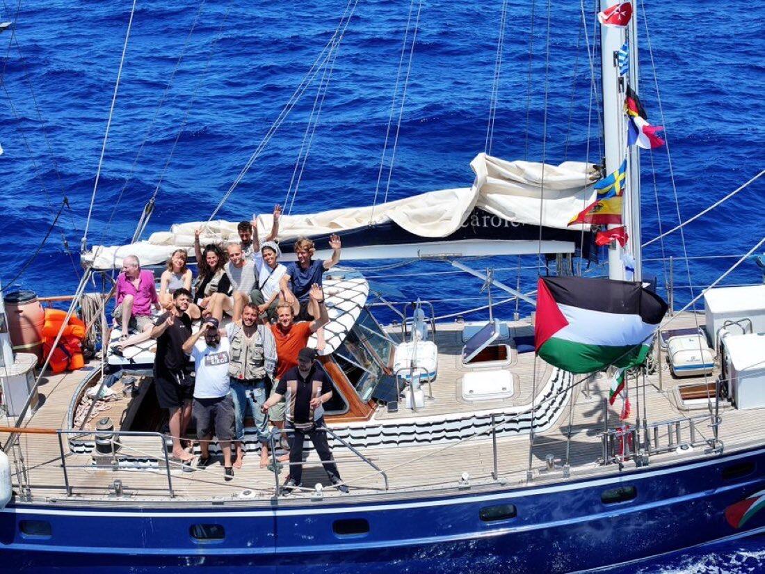 The “Freedom Flotilla,” carrying climate activist…