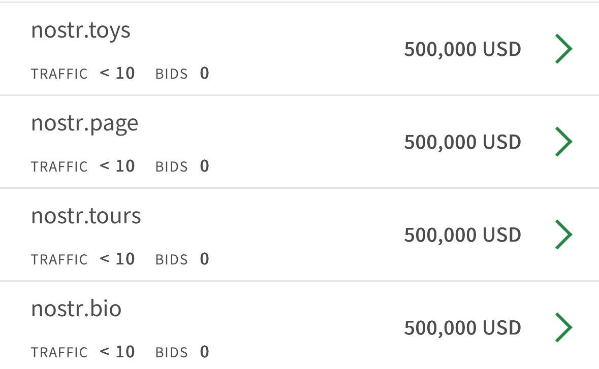 Some freak bought all the Nostr…