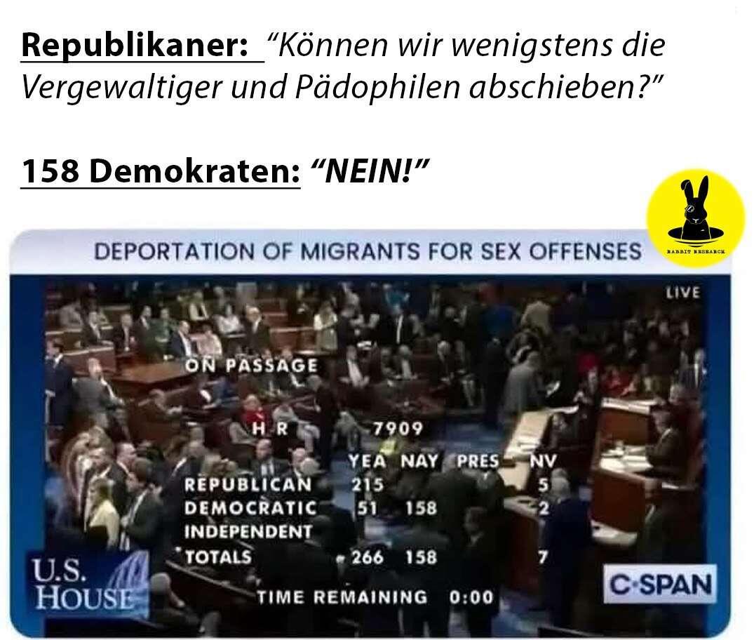 Die Demokraten sind genau so schmerzfrei…