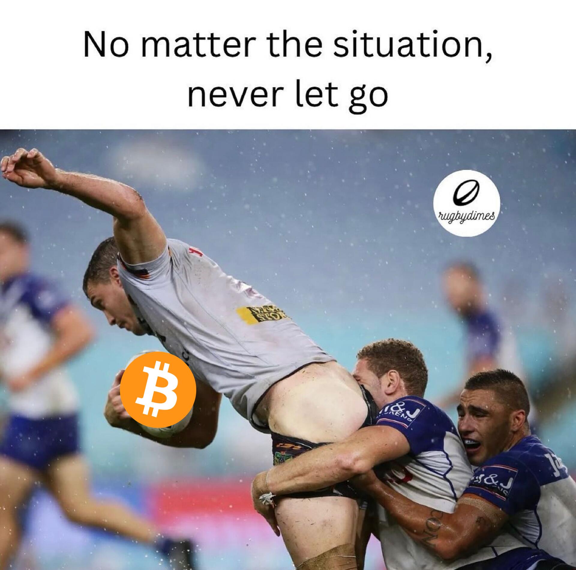 Never let go. #Bitcoin