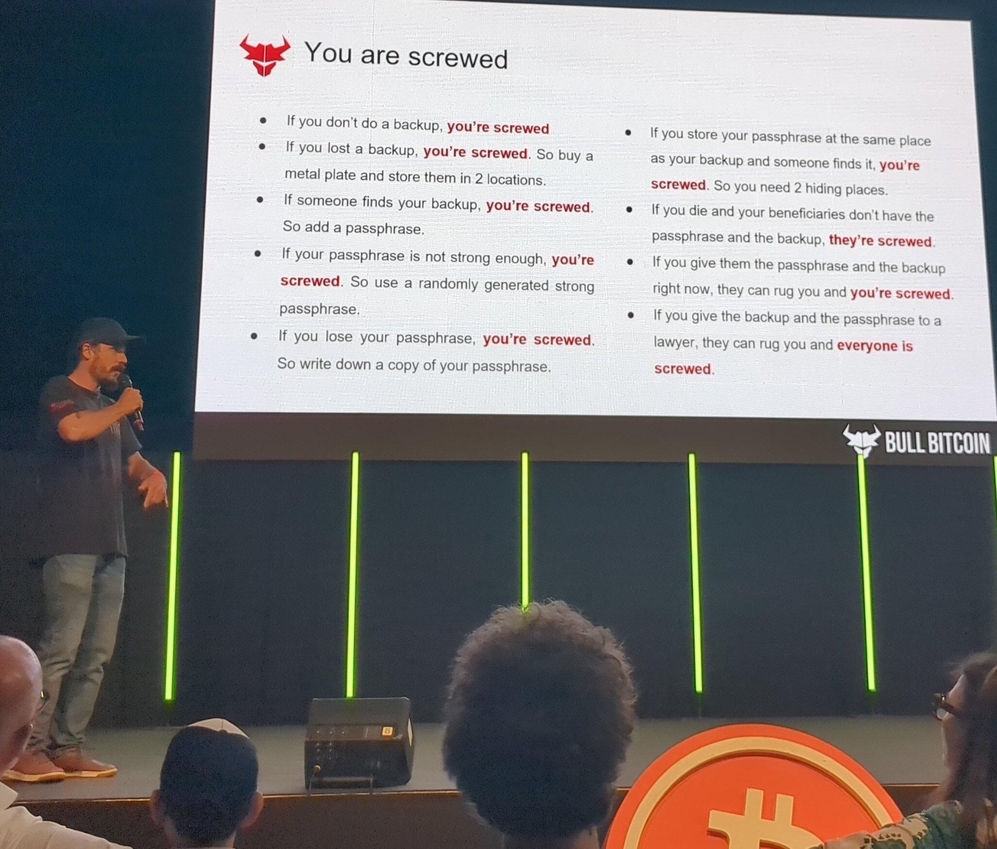 Truth bombs by @FRANCIS - BULLBITCOIN.COM