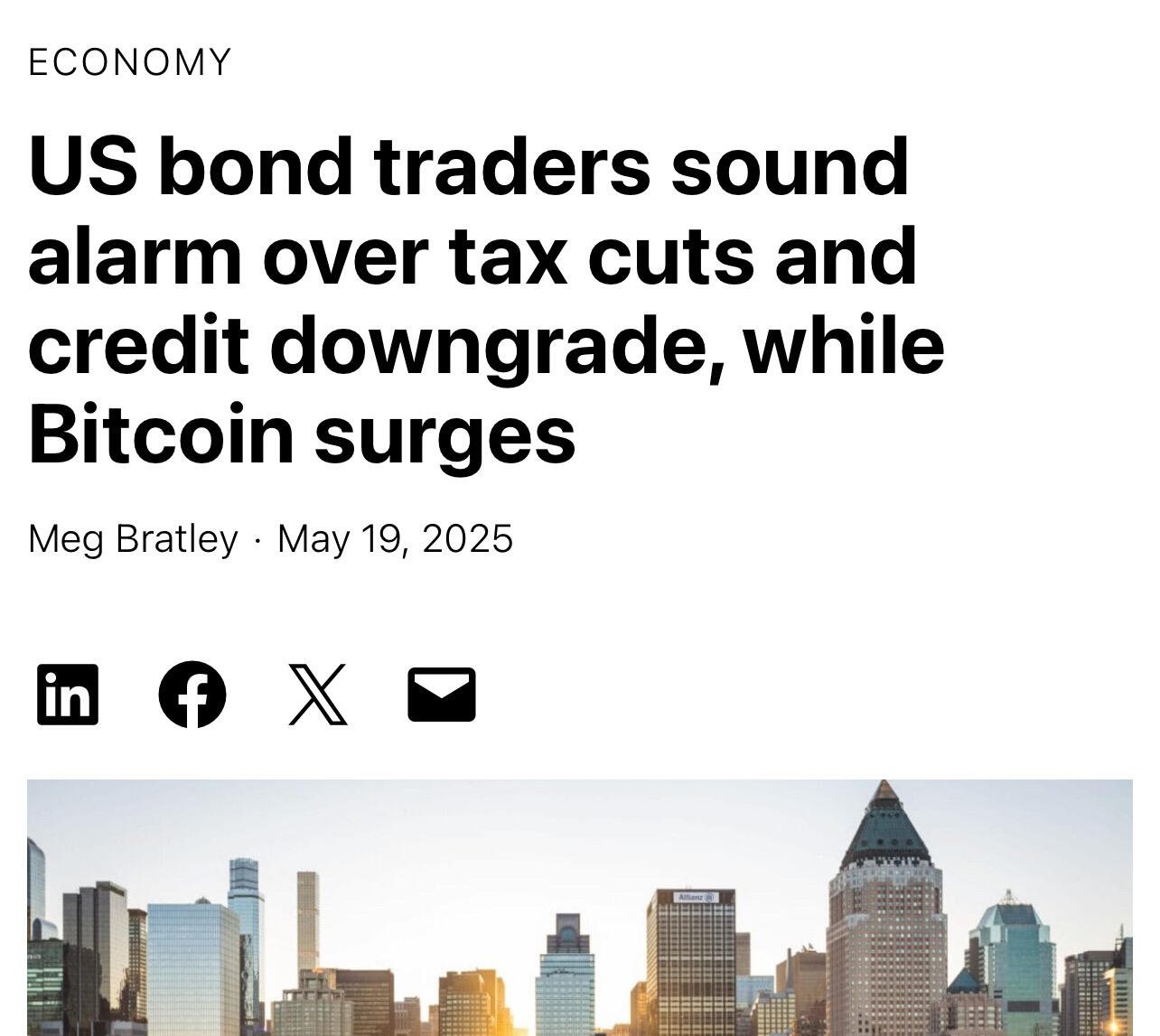 BREAKING: While Bond Yields Climb, #Bitcoin…