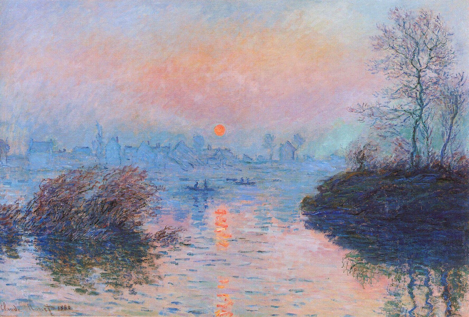 Sunset on the Seine at Lavacourt