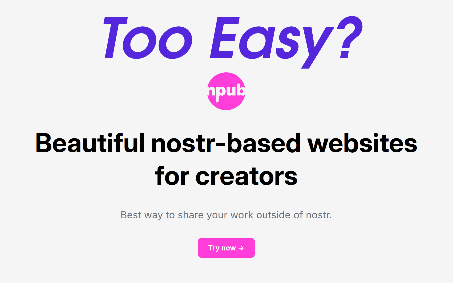 Npub.Pro Website Builder Review - Too Easy?