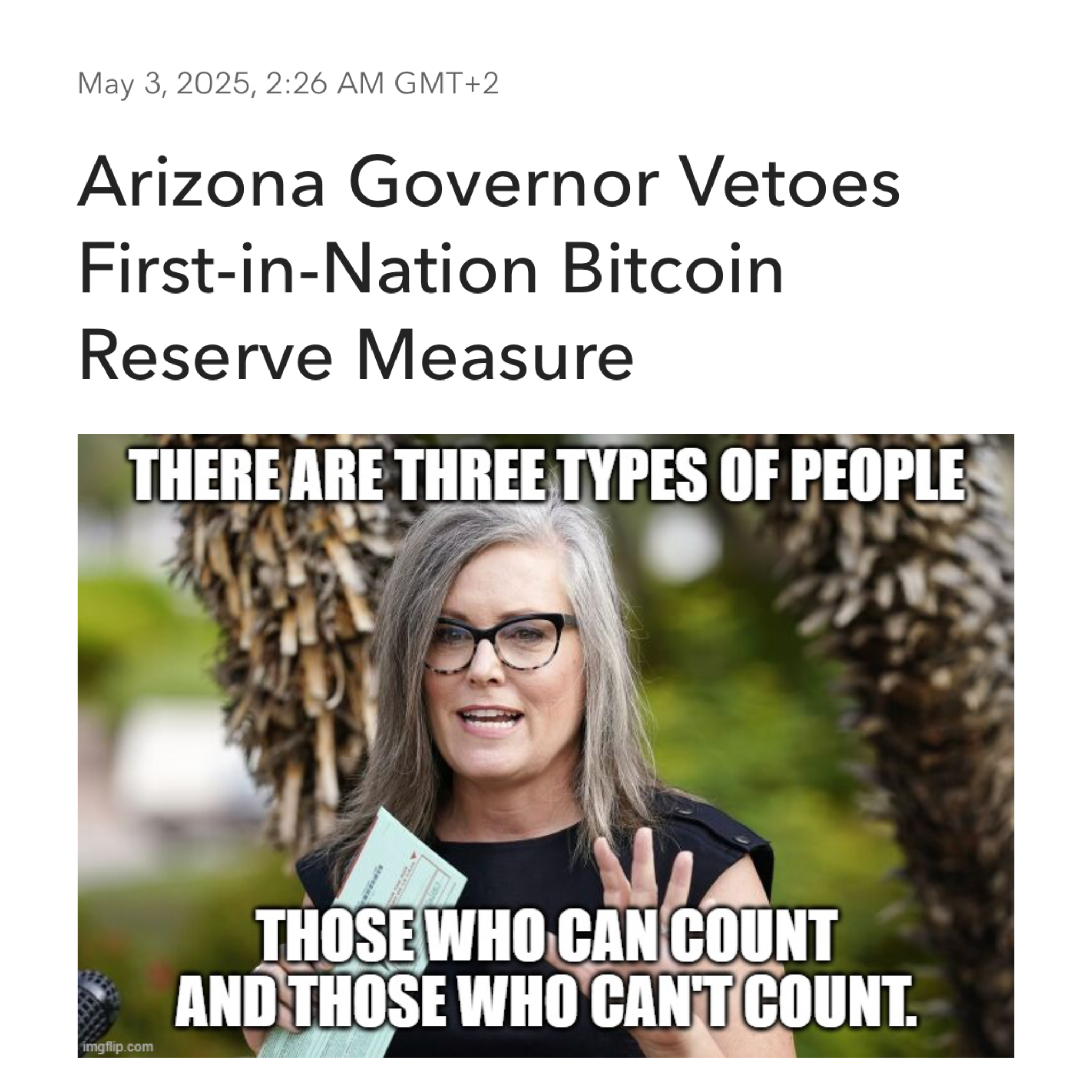 JUST IN: Arizona Gov. Katie Hobbs…