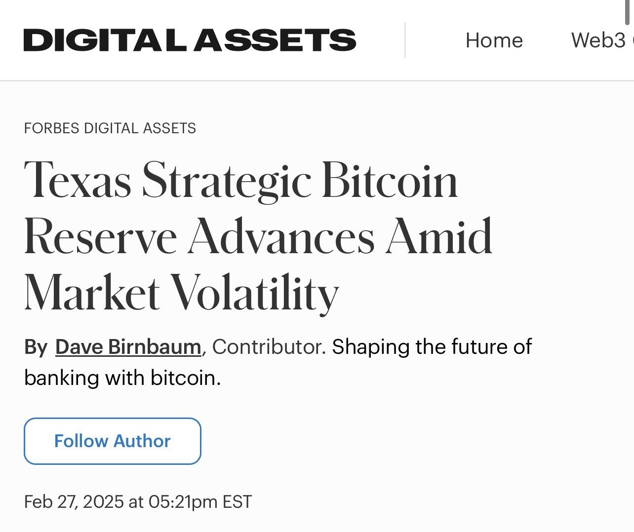 The Texas Strategic #Bitcoin Reserve bill…