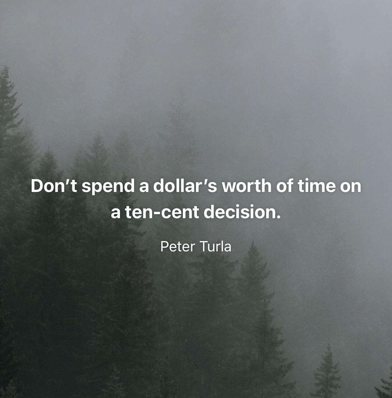 Don’t spend a dollar‘s…