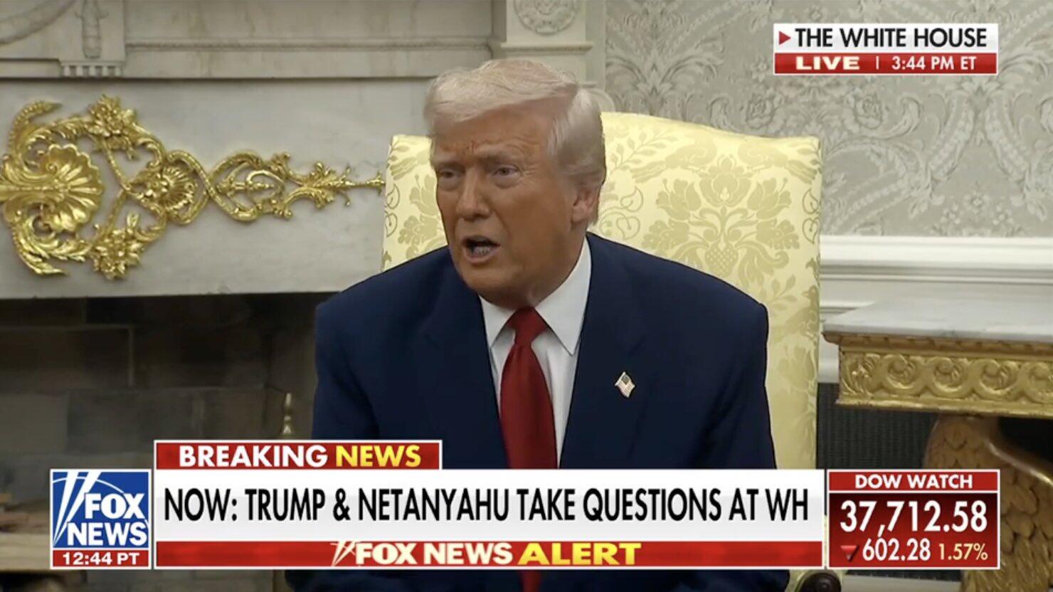 During the ongoing presser with Israeli…