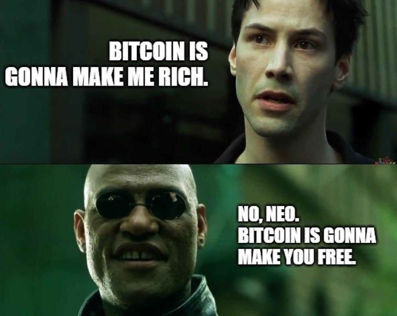 True Freedom not fiat riches. #Bitcoin