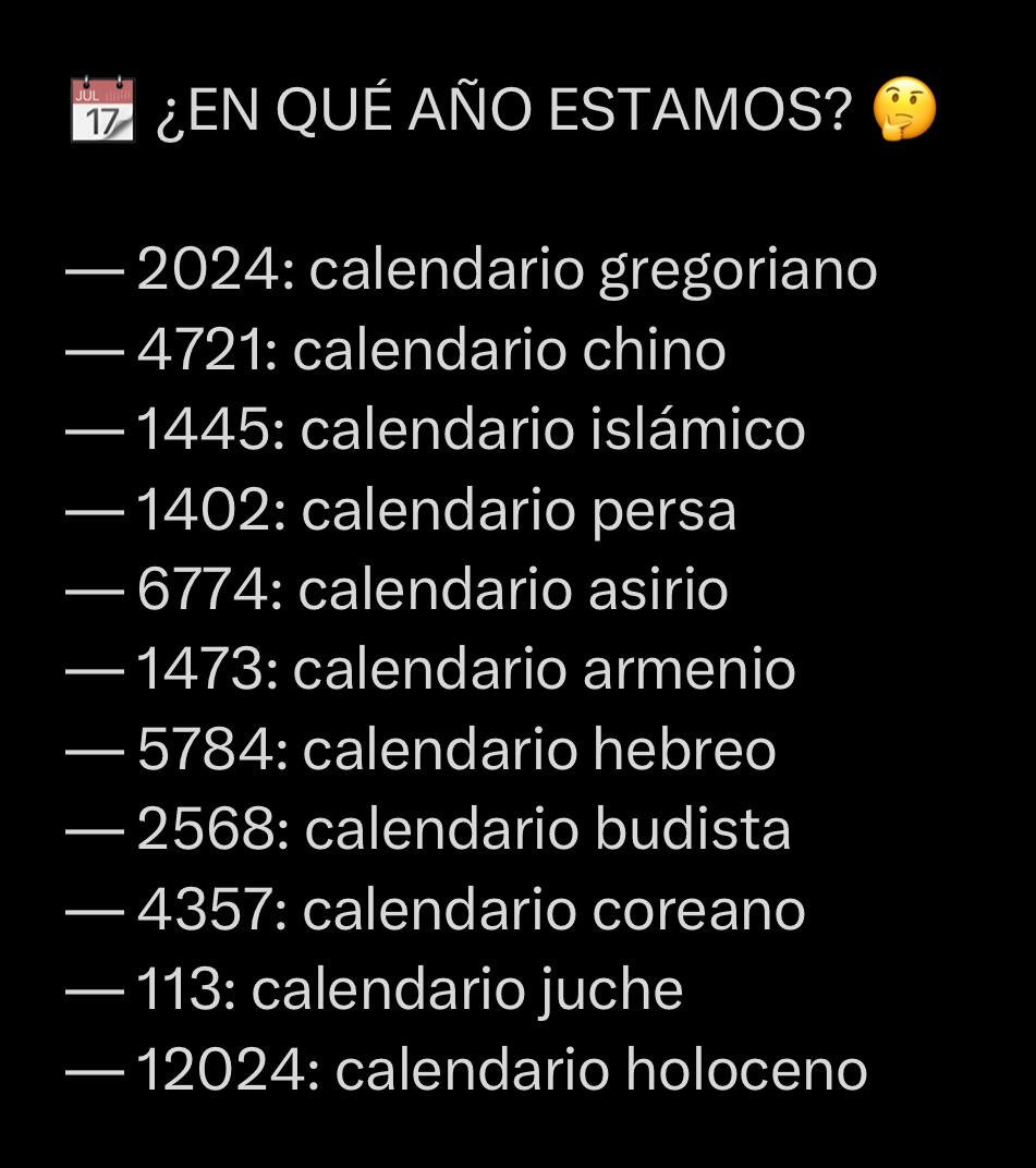 No importa el año en que…