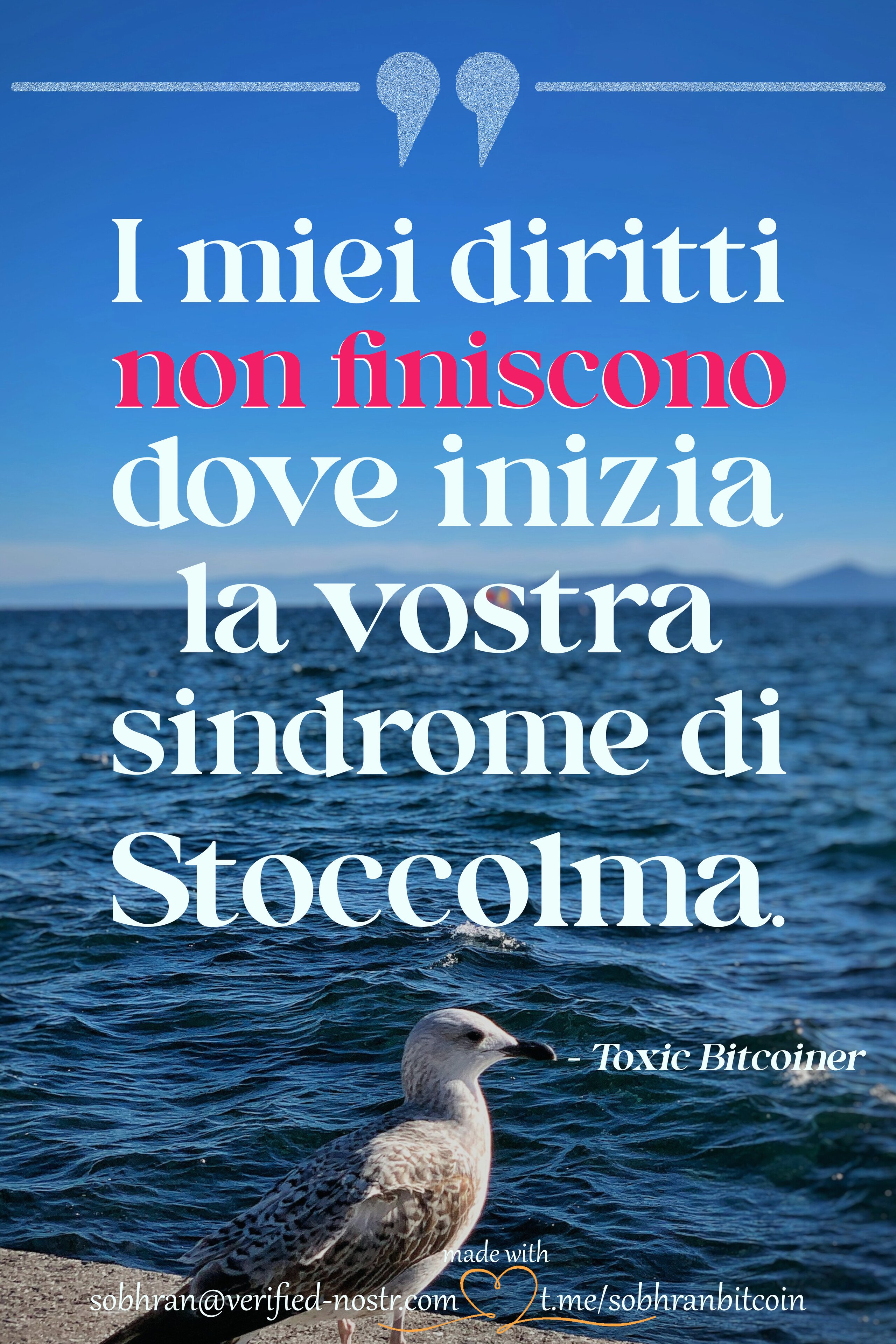 I miei #diritti non finiscono dove…