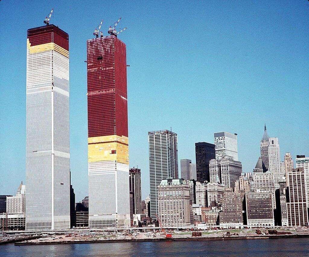 Twin Towers under construction, 1971.