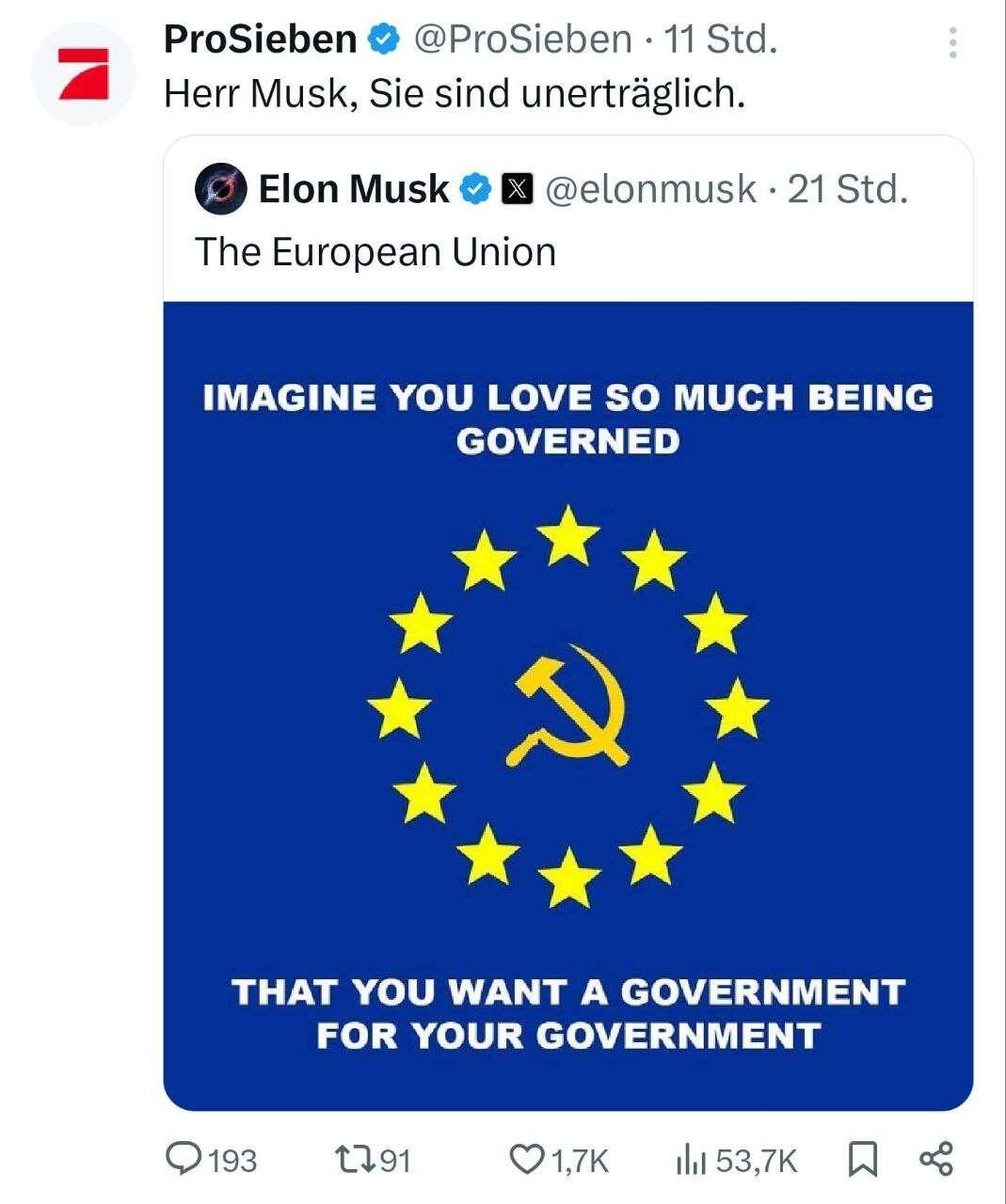 Wenn es für einen englischen Kommentar…