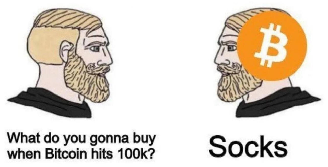 Bought some #Bitcoin socks for the…