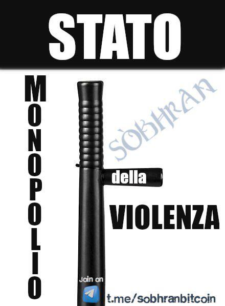 lo #stato rappresenta soltanto il #MonopolioDellaViolenza