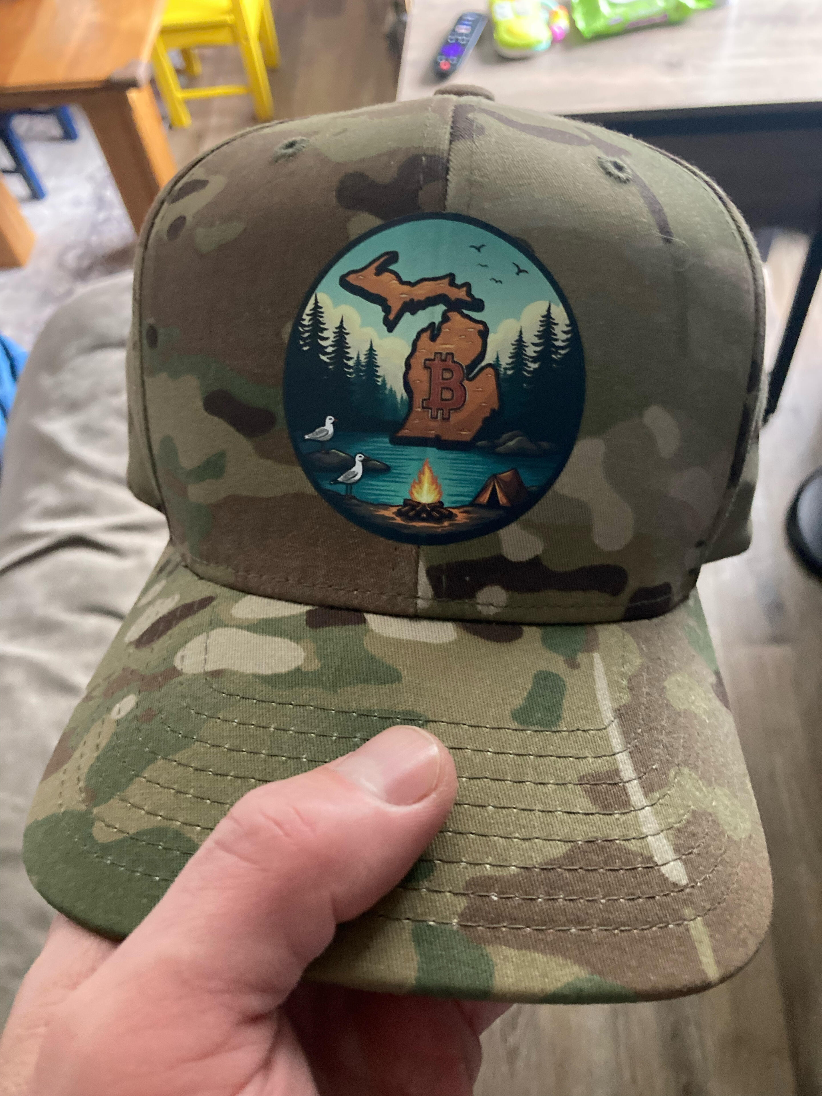 Wearing my new hat to a…