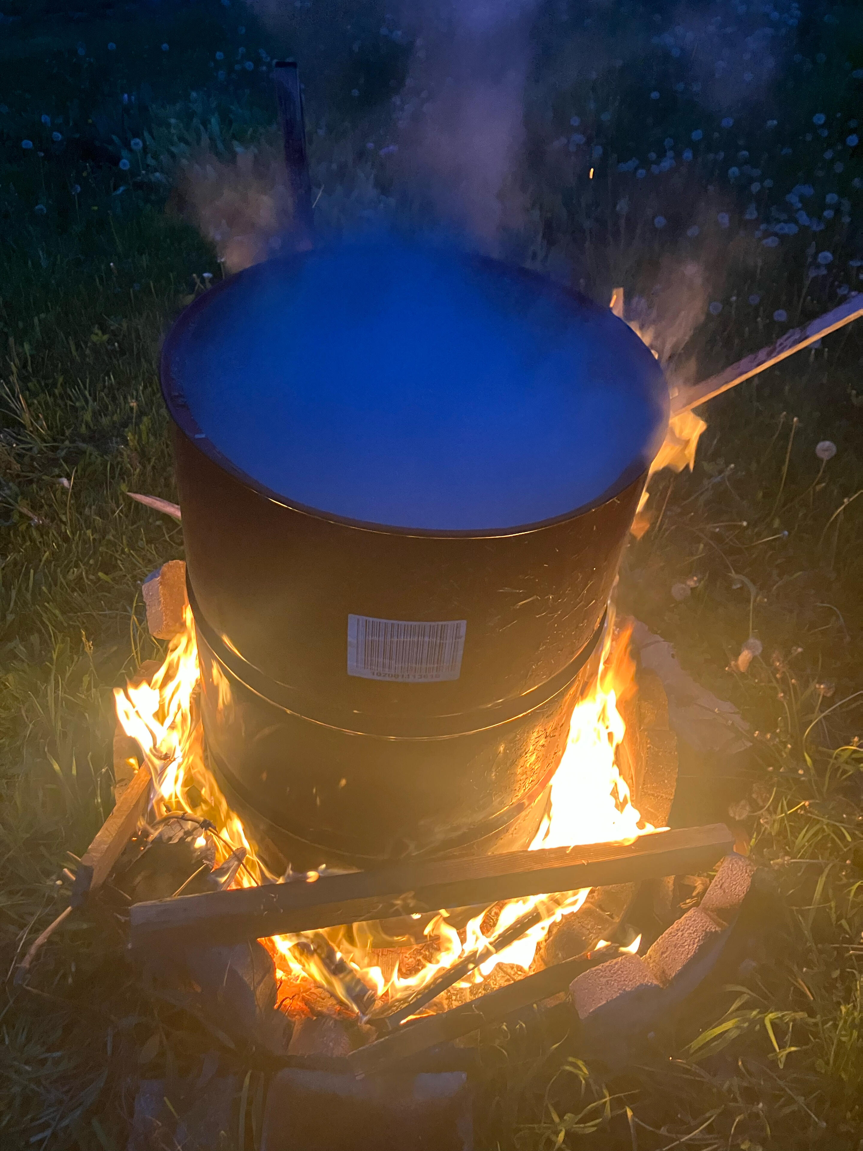 First shot at biochar