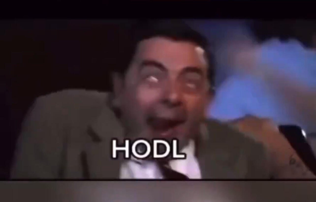 Just HODL #Bitcoin.