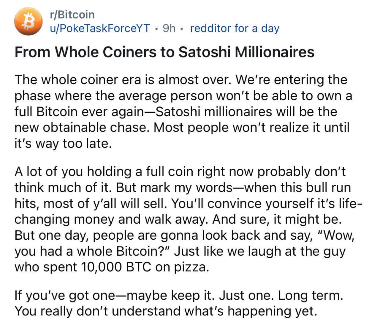 One day, people will talk about…