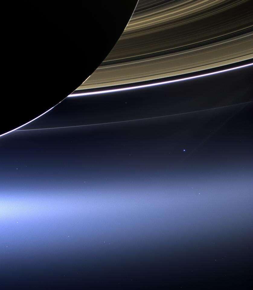 Photo taken by the Cassini spacecraft…
