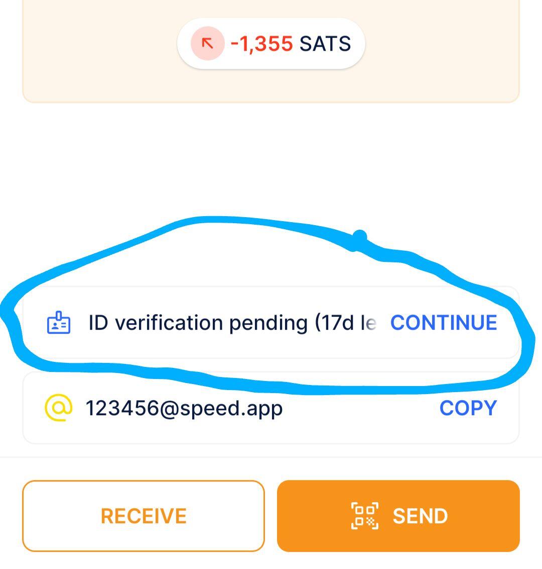 Speed Wallet trying to require ID…