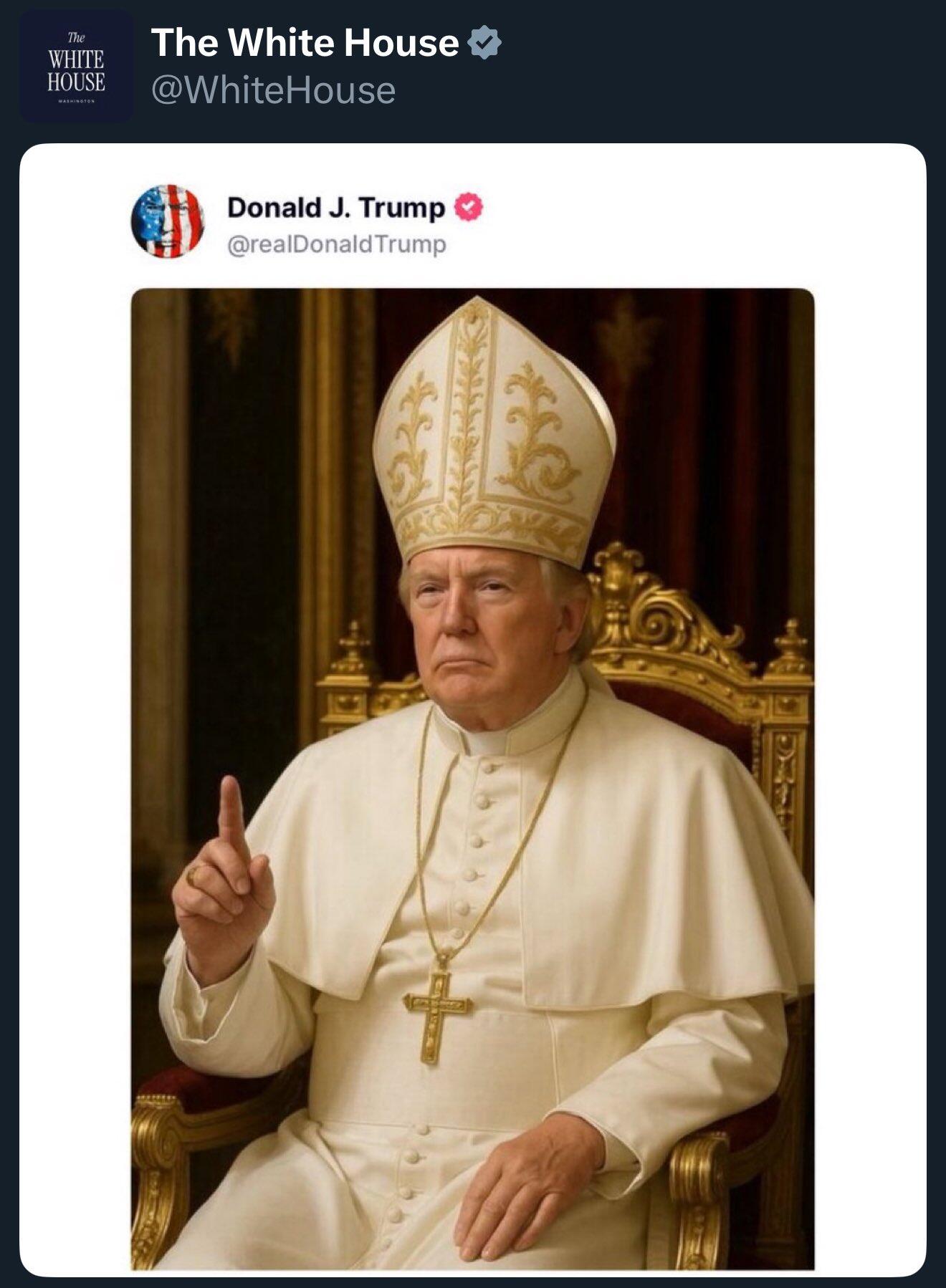 President Trump posted an AI-generated…