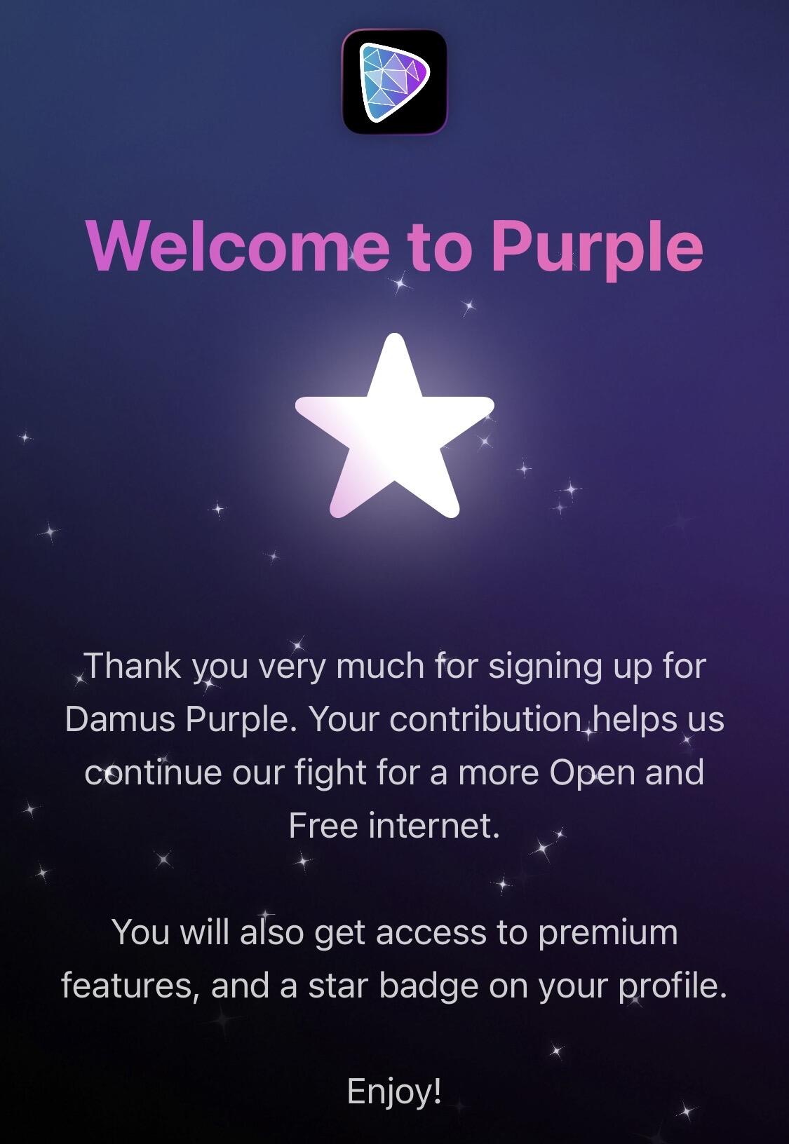 Team Purple! ✊🏻 #nostr #damus #purple #plebchain…