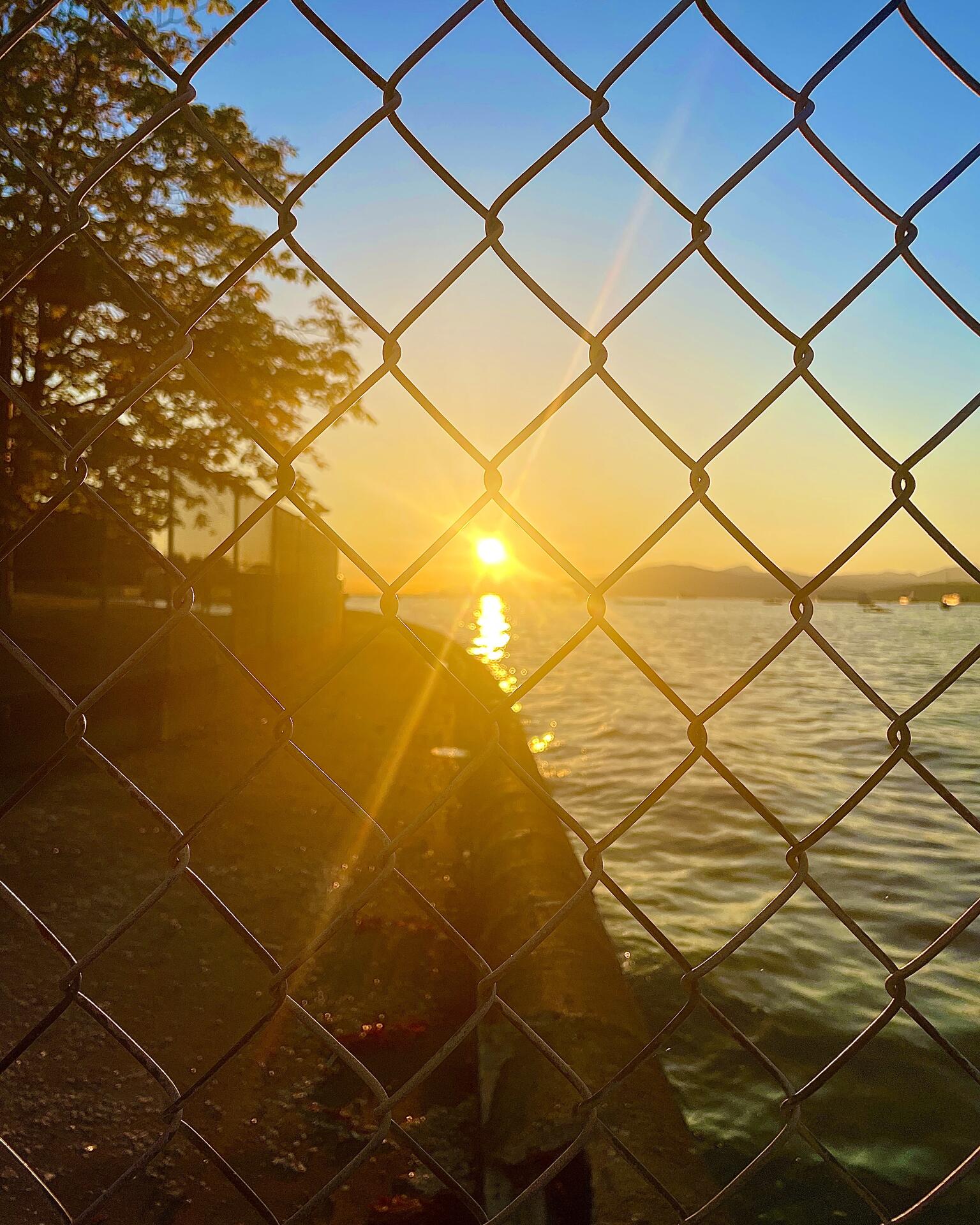 Capturing beauty through holes. 🤣🤷🏻‍♀️🌅